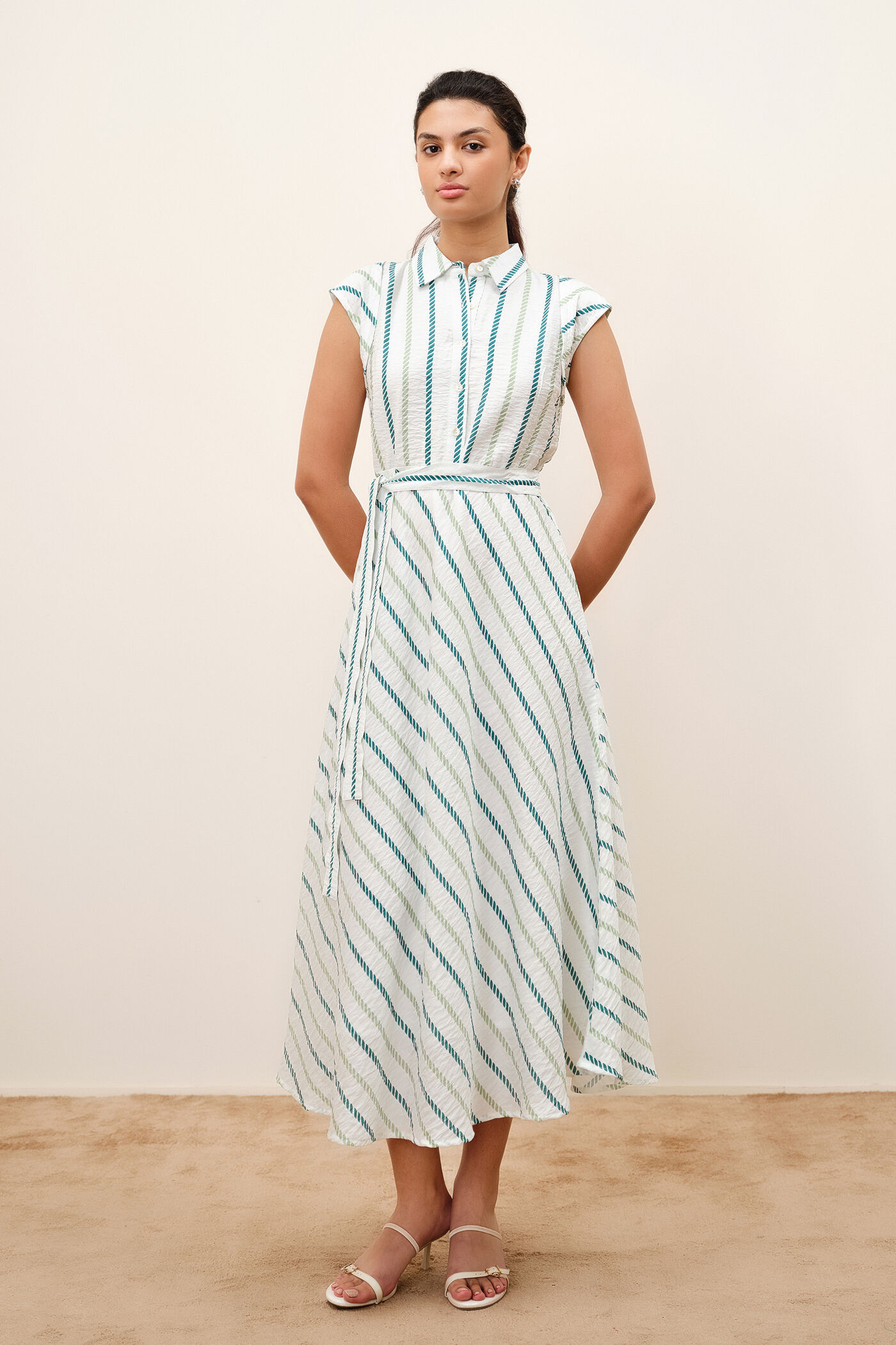 Belaire Striped Dress