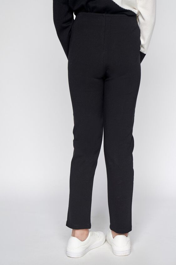 4 - Black Solid Tapered Bottom, image 4