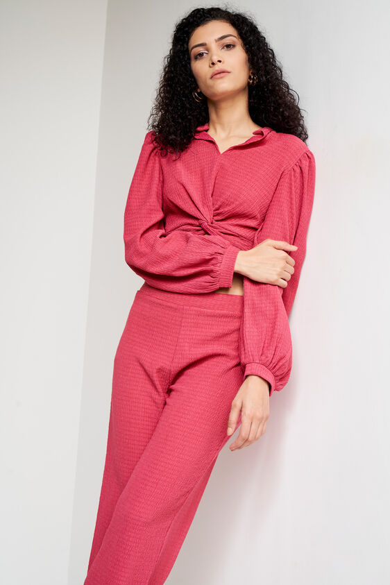 Pink Solid Straight Set, Pink, image 2