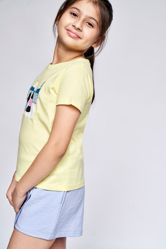 2 - Yellow Graphic Straight Top, image 2
