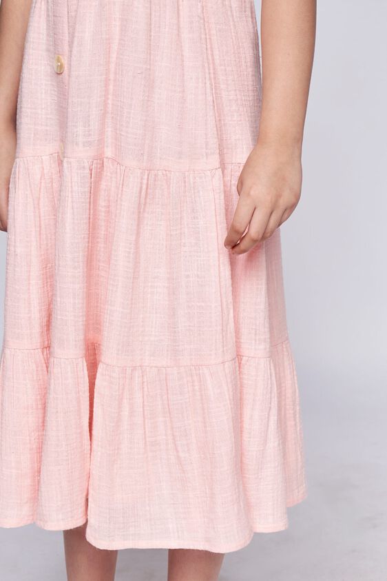 9 - Pink Self Design Flared Set, image 9