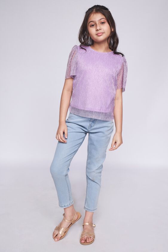 3 - Blush Self Design Straight Top, image 3