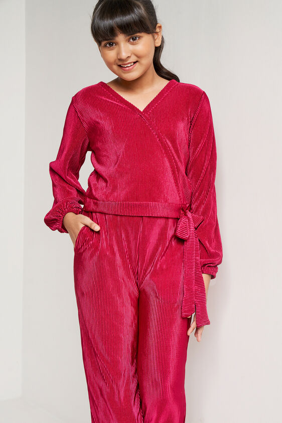 Wine Solid Straight Suit, Wine, image 2