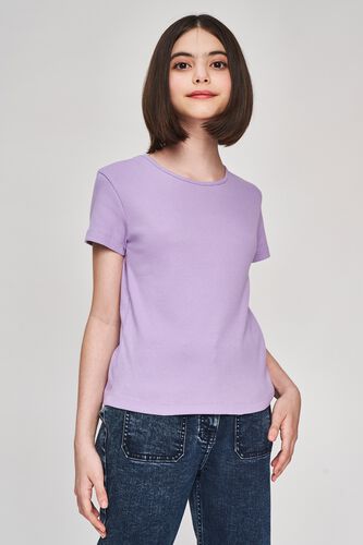 3 - Lilac Solid A-Line Top, image 3