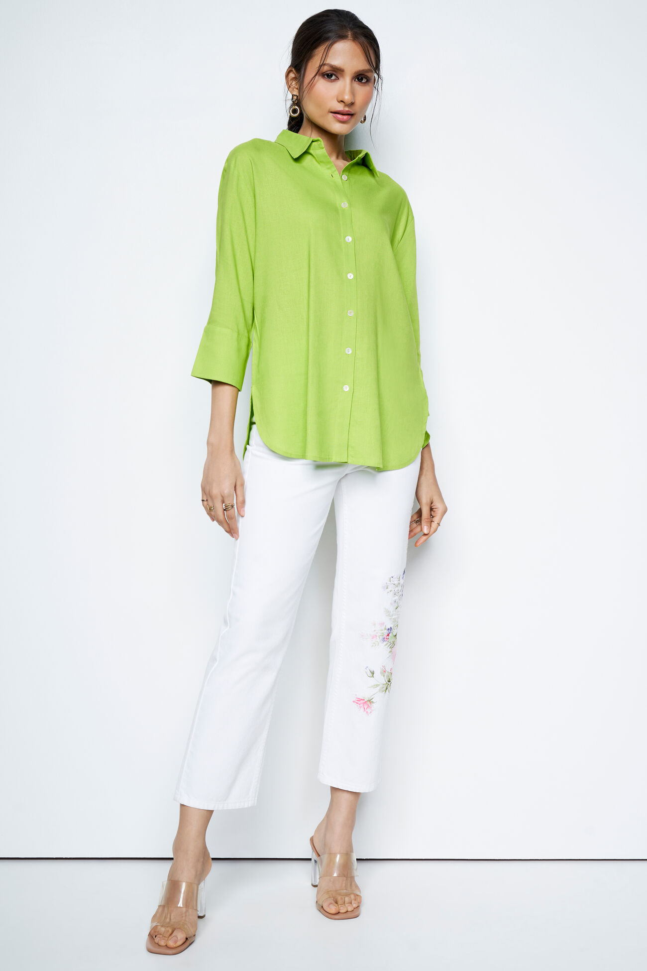 Sublime Loose Fit Top, Green, image 2