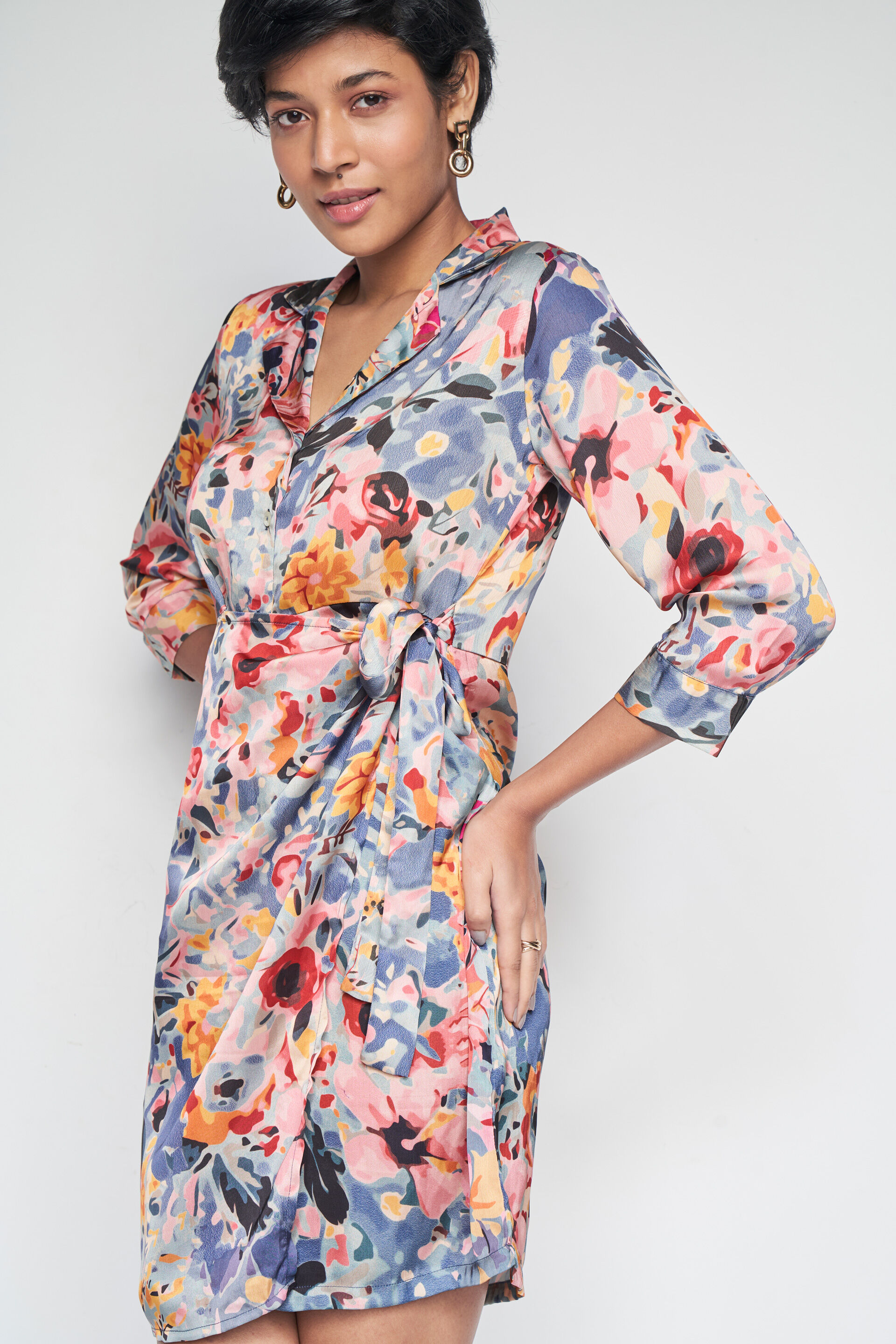 Kaleidoscope sales wrap dress