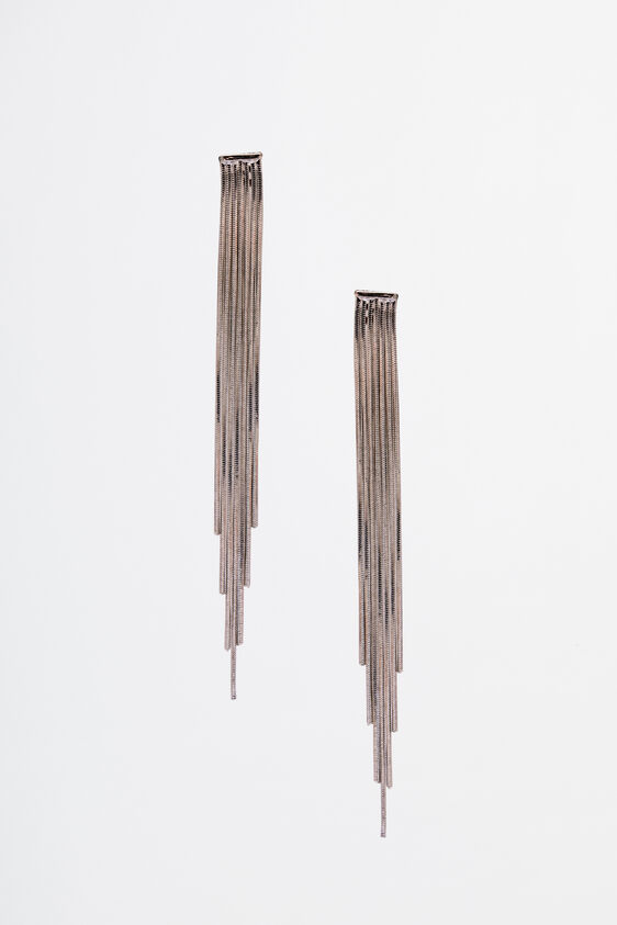 Silver Brass Earring, , image 1