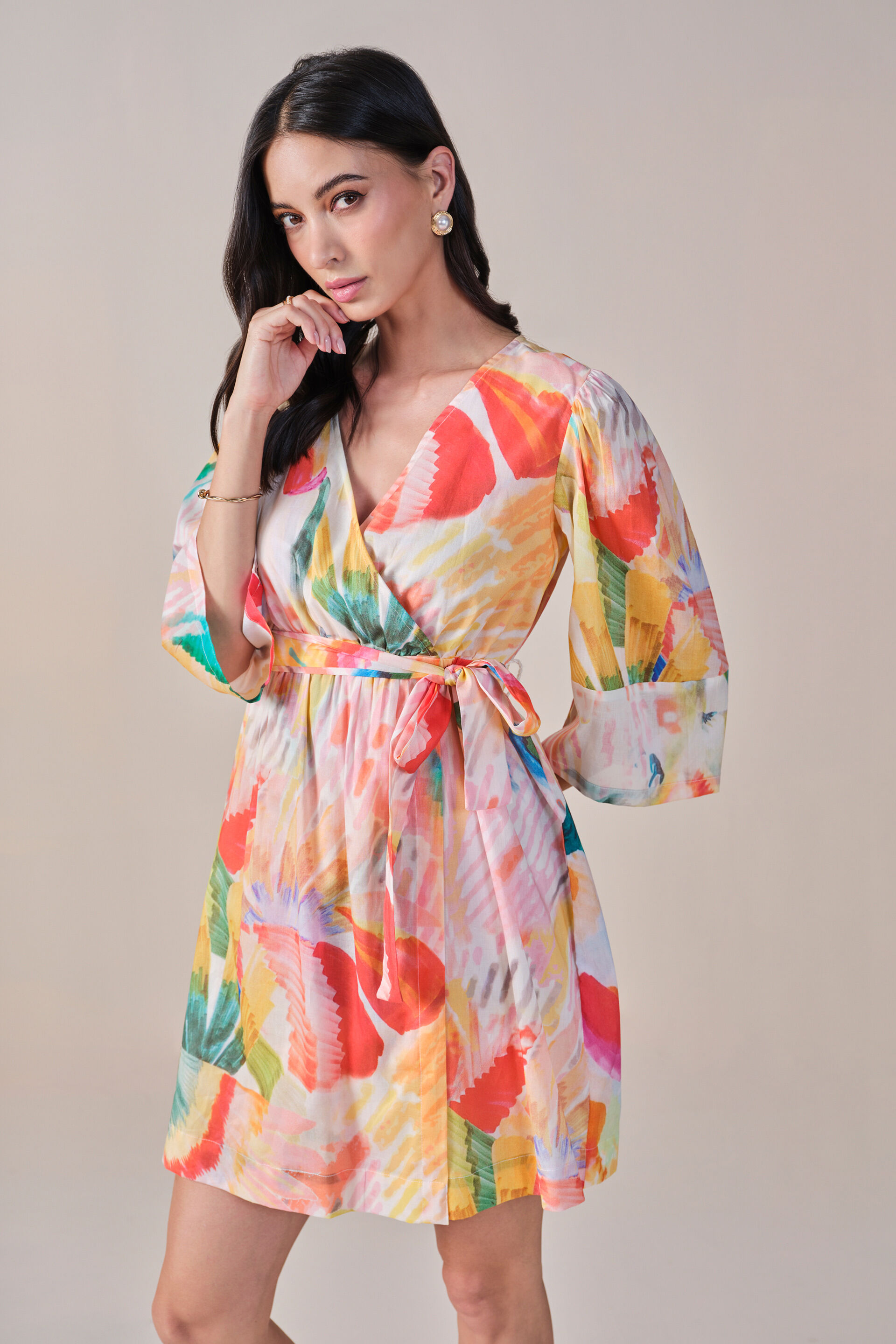 Love and Apricots Cotton Dress, Pink, image 10