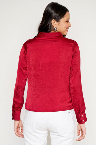 Solid Straight Top, Wine, image 4