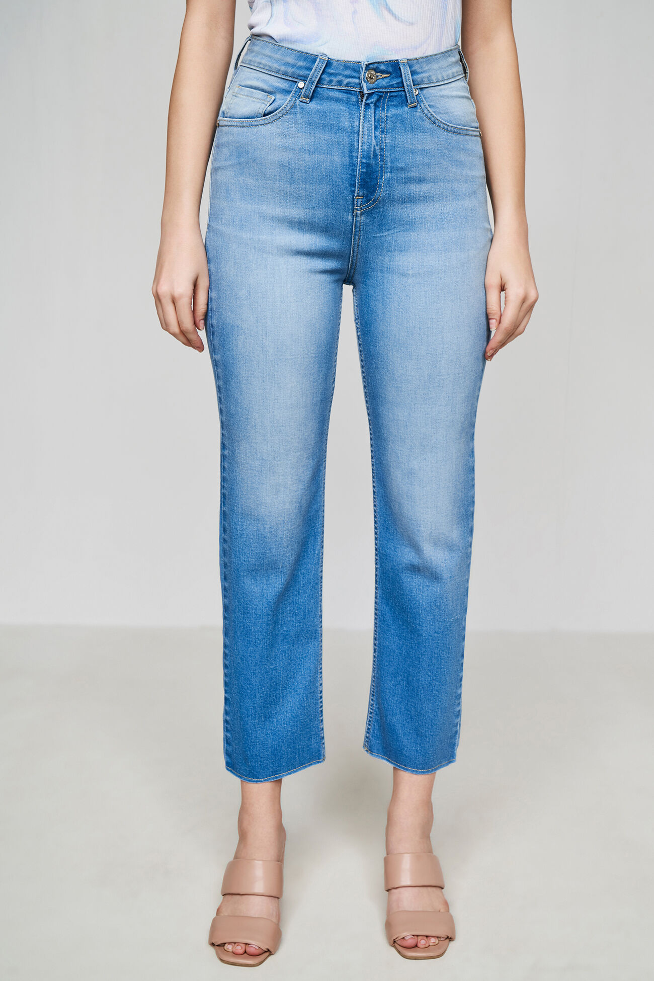 Medium Blue Solid Zip Bottom, Midnight Blue, image 3
