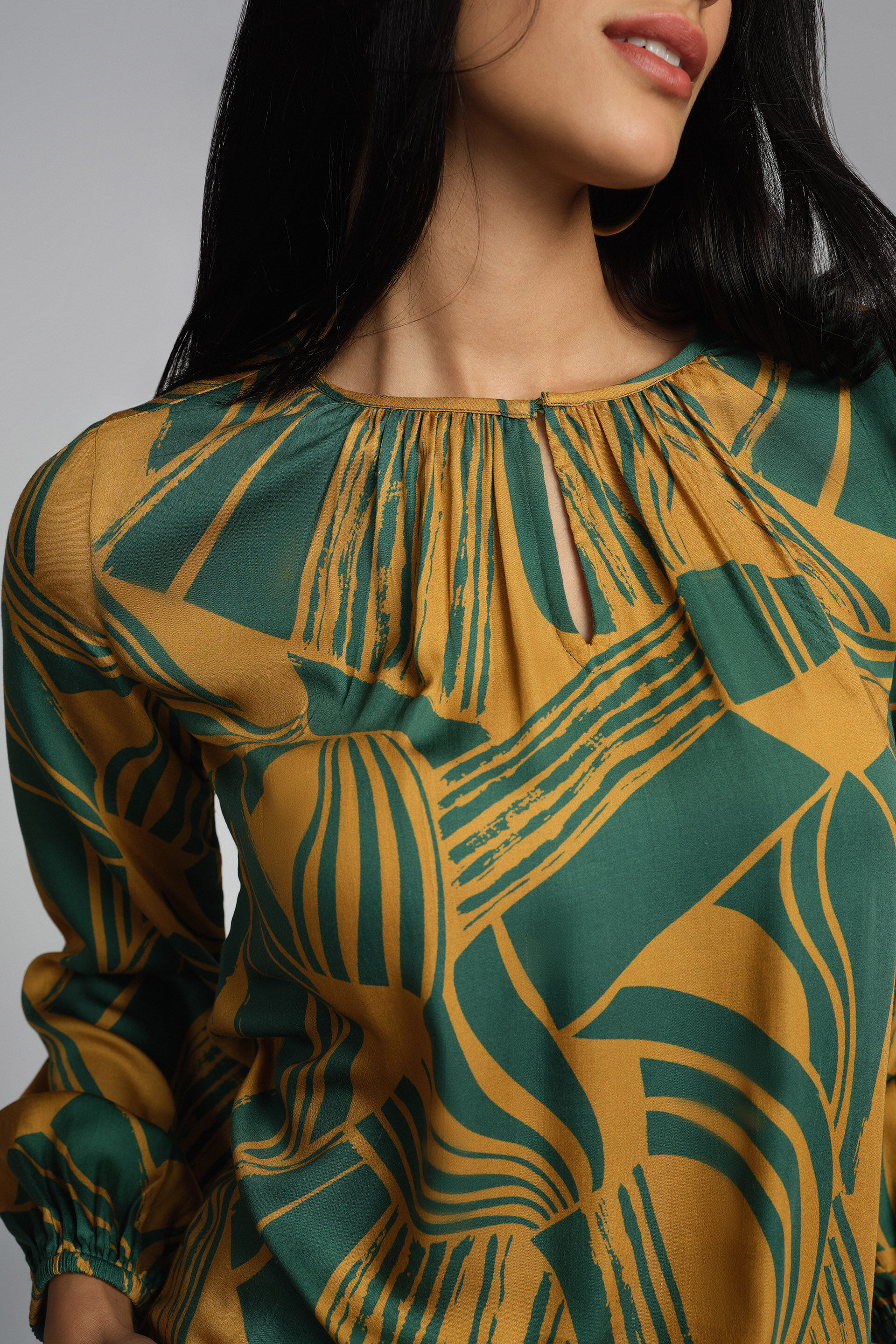 Graphic Green Top, Green, image 5