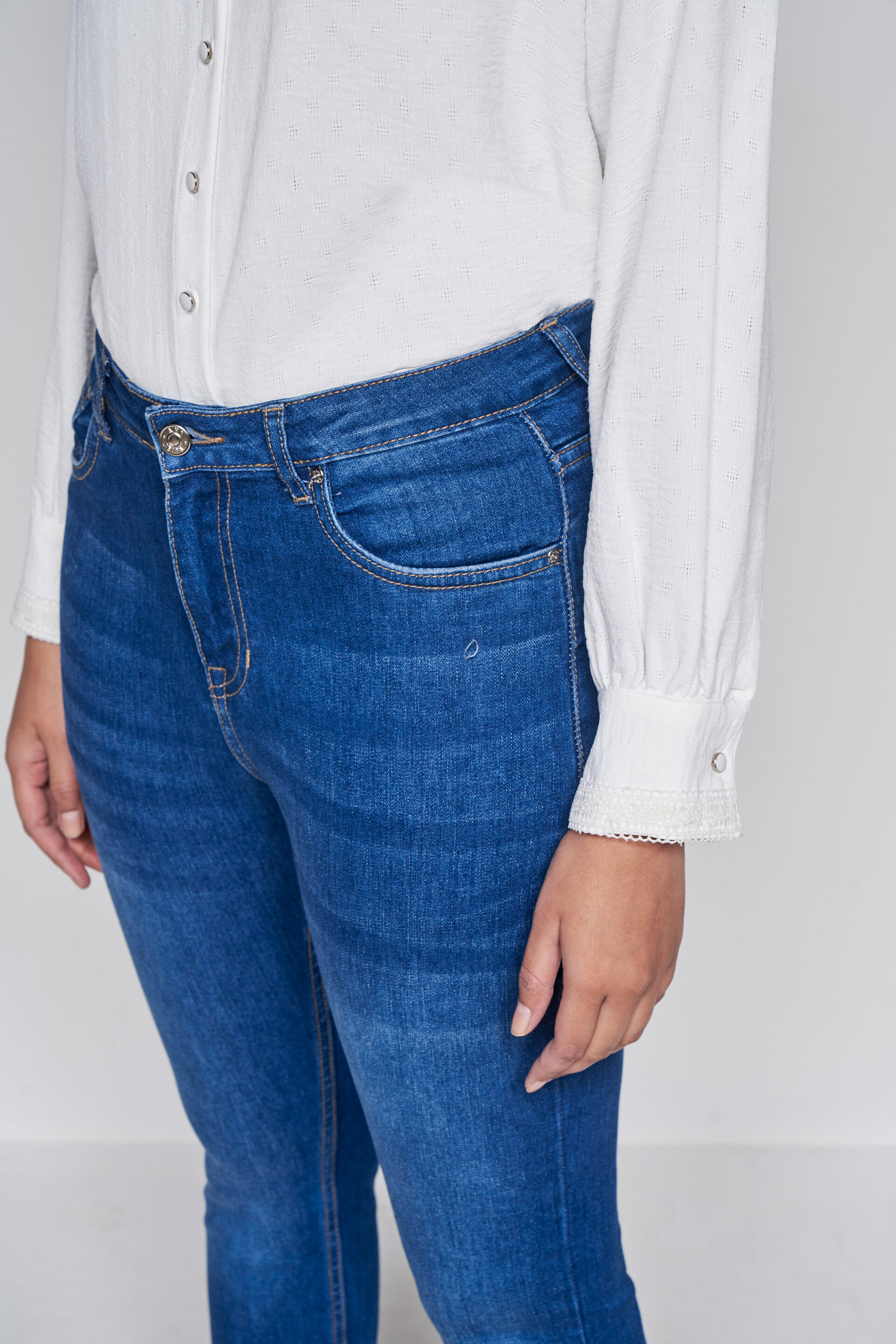 Classic Dark blue Denim Bottom, Blue, image 5