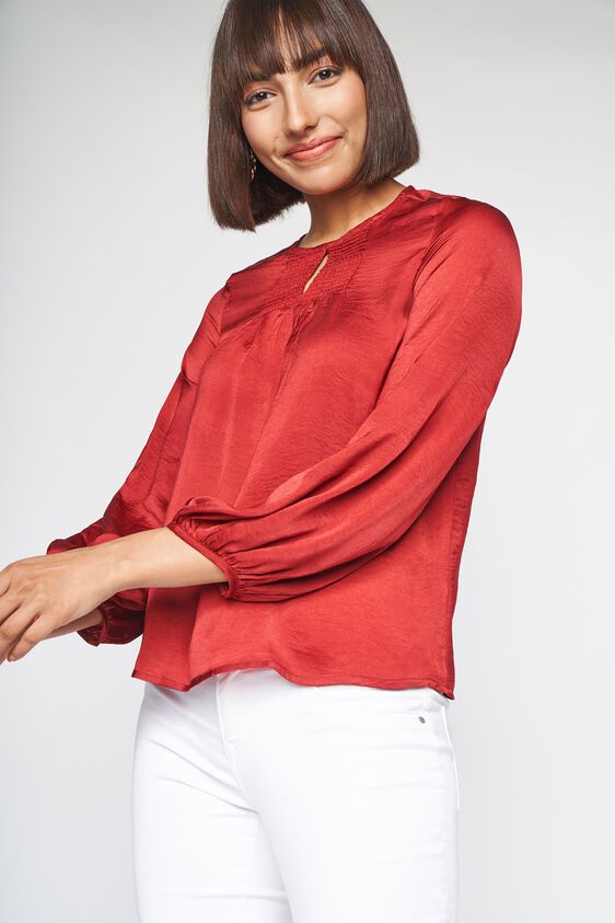 1 - Rust Solid A-Line Top, image 1