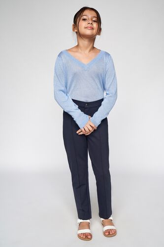 2 - Powder Blue Solid Straight Top, image 2