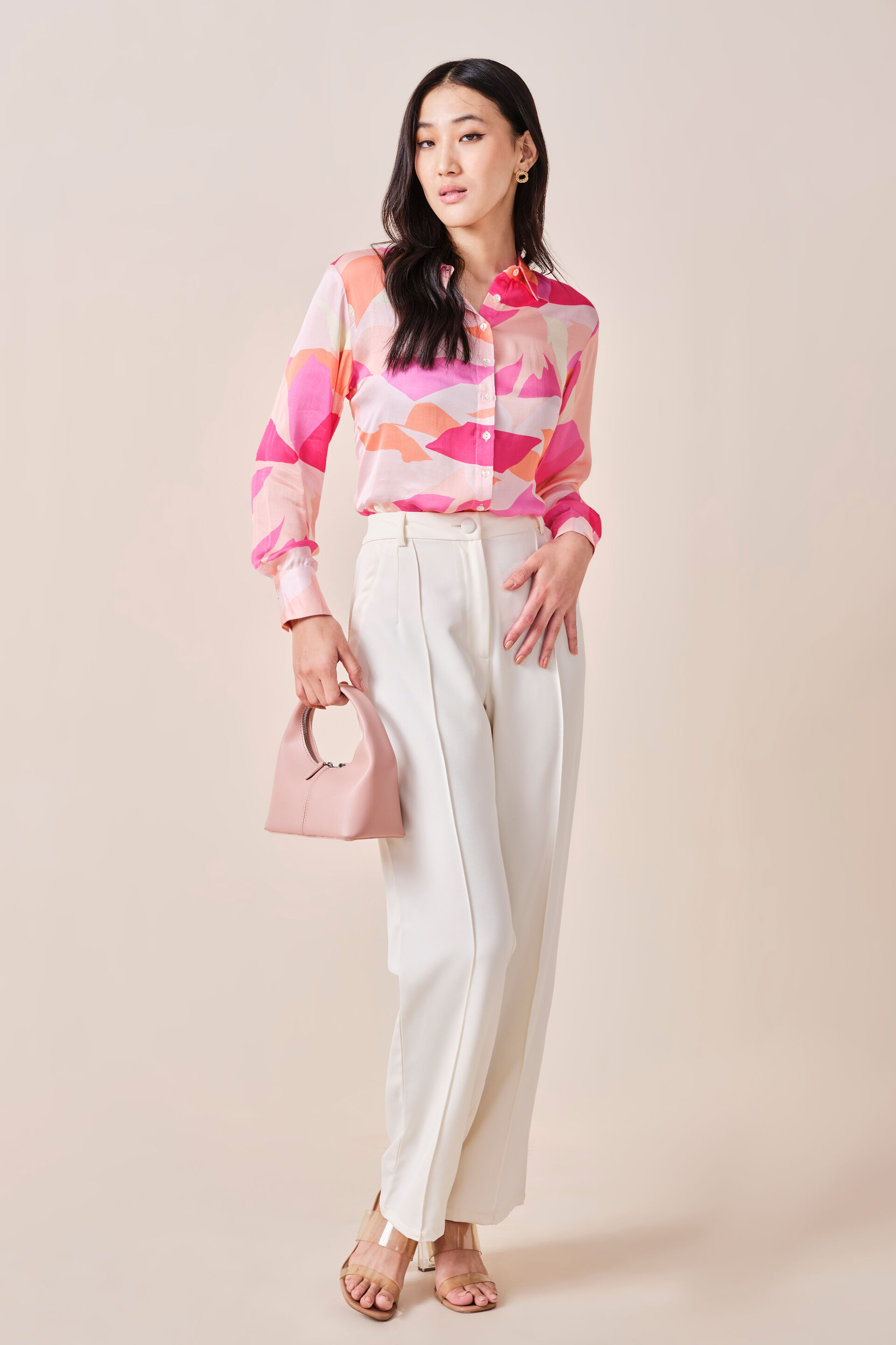 Terraza Viscose Shirt, Pink, image 2