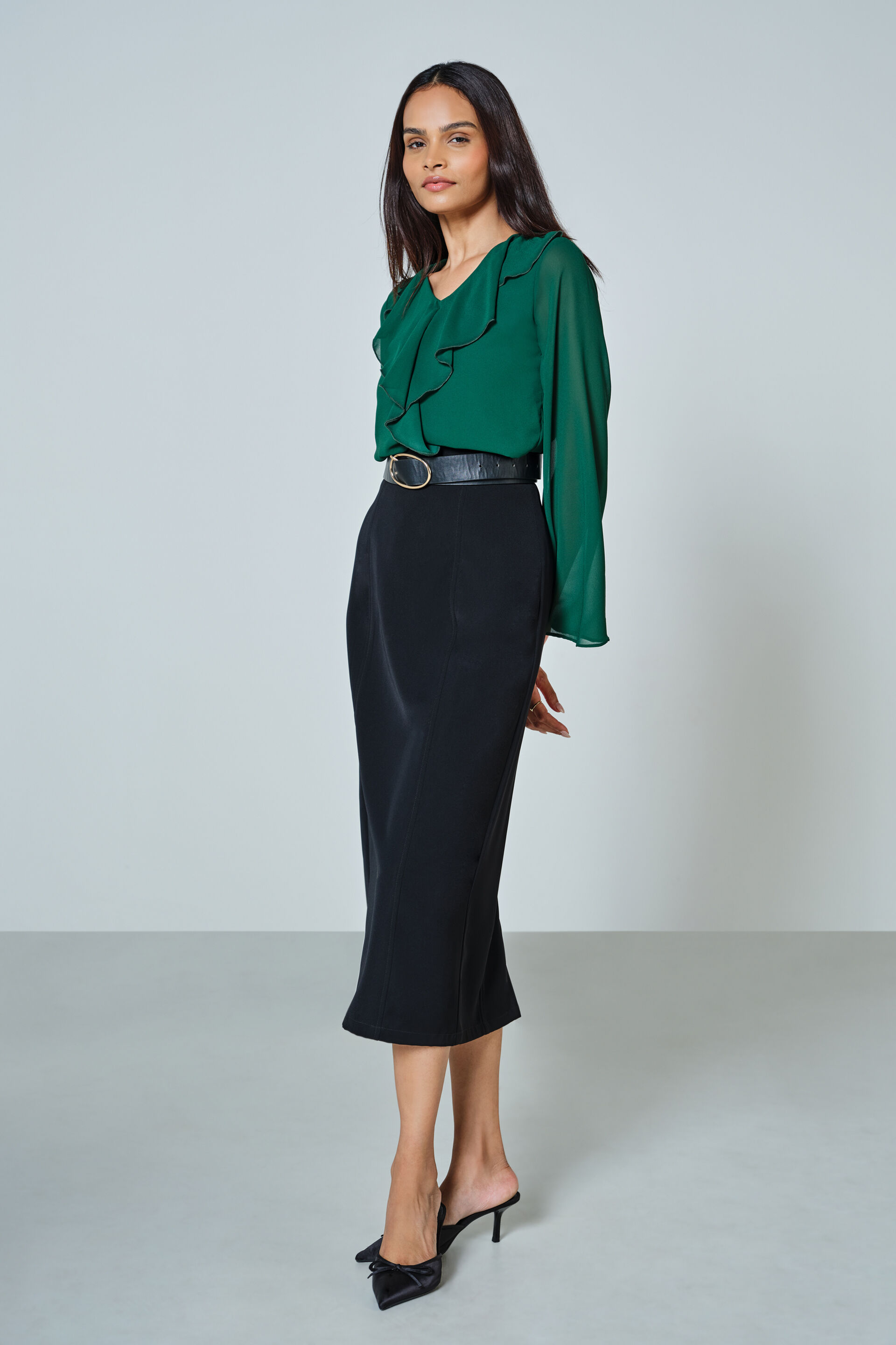 Solid Emerald Green Top, Green, image 2