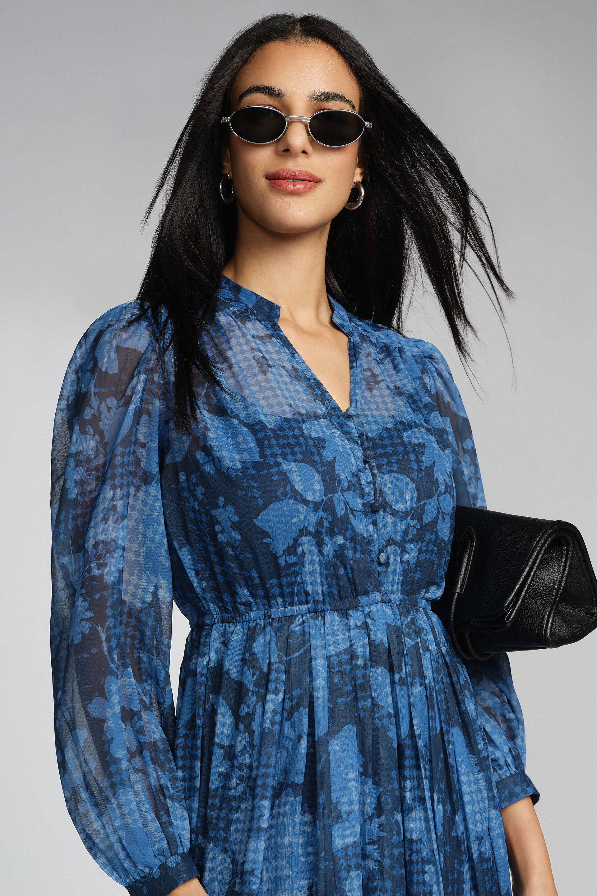 Delilah Maxi Dress, Blue, image 5