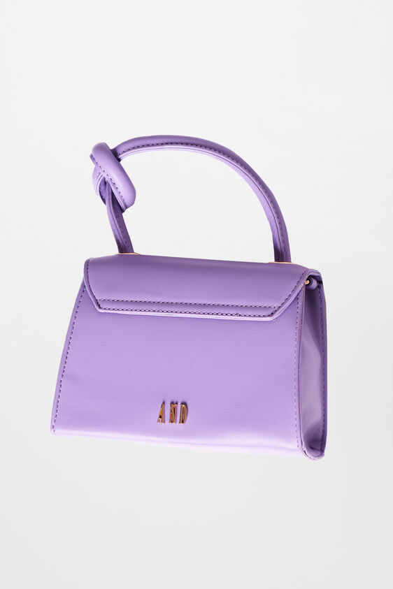 Purple Polyurethane Ladies Purse L, , image 3