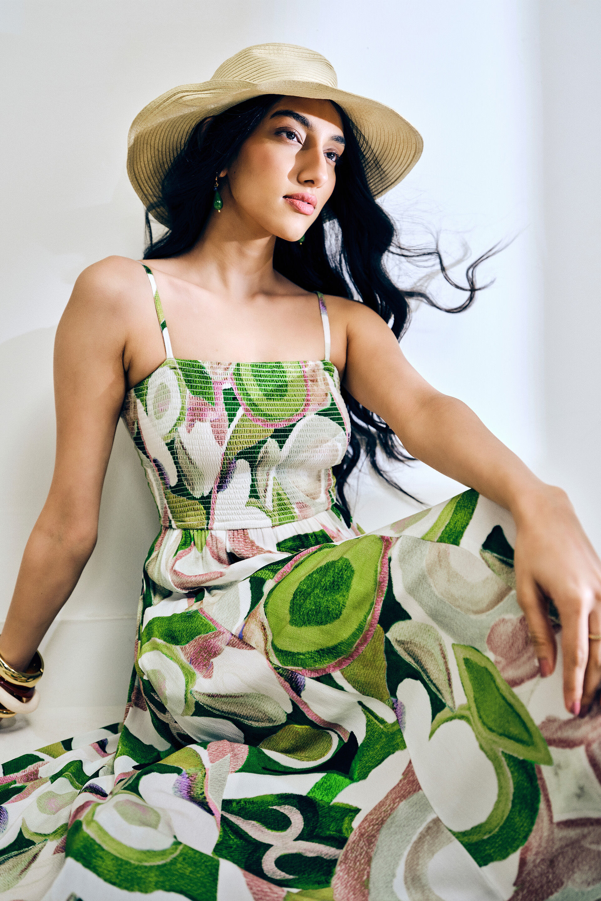 Hint Of Pink Dress, Green, image 6