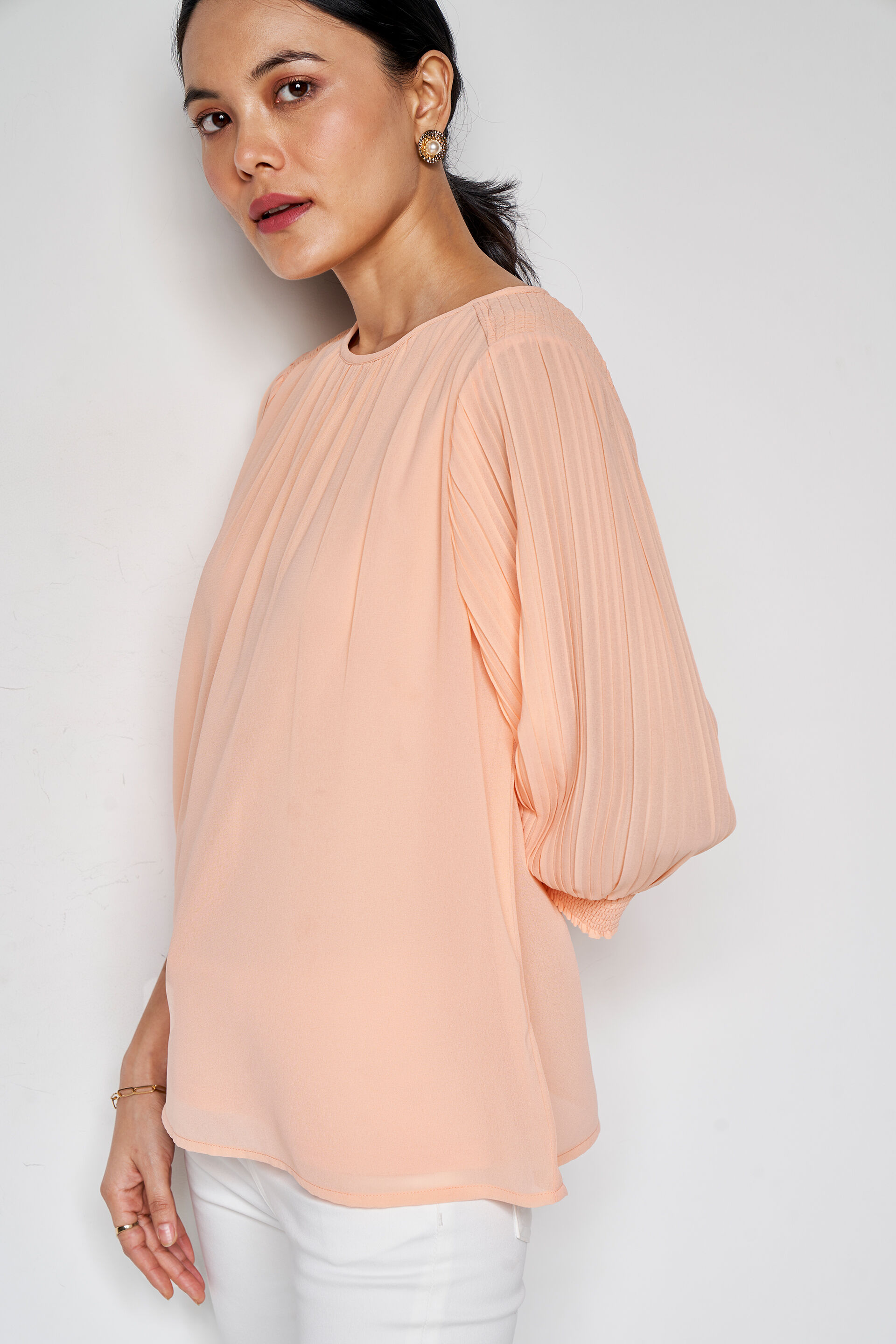 Luminous Straight Top, Peach, image 3