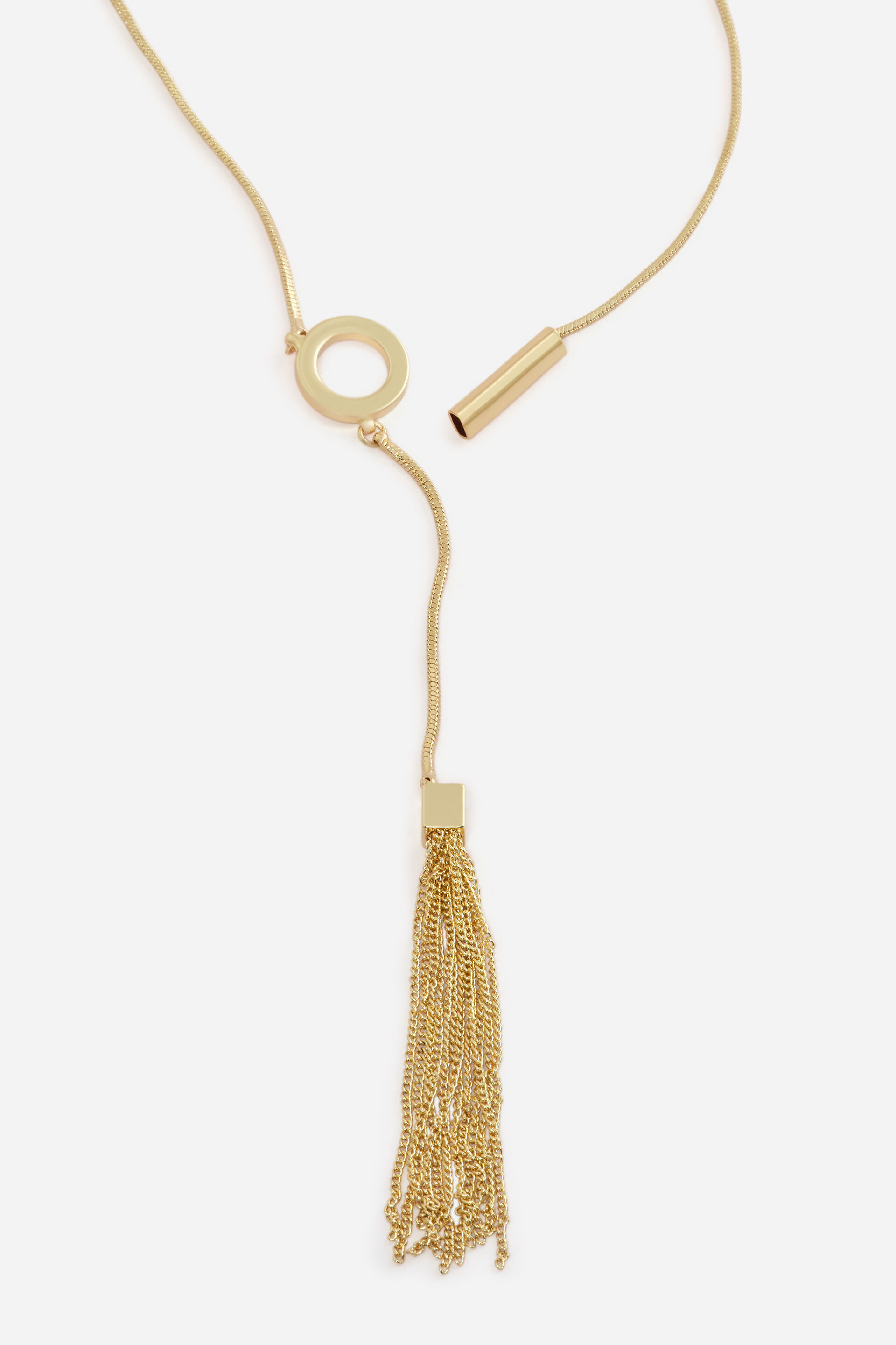 Toggle Chain Tassel Necklace, , image 3