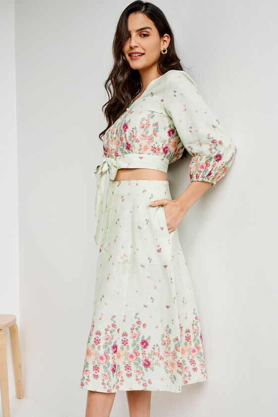 Multi Color Floral Straight Suit, Multi Color, image 2