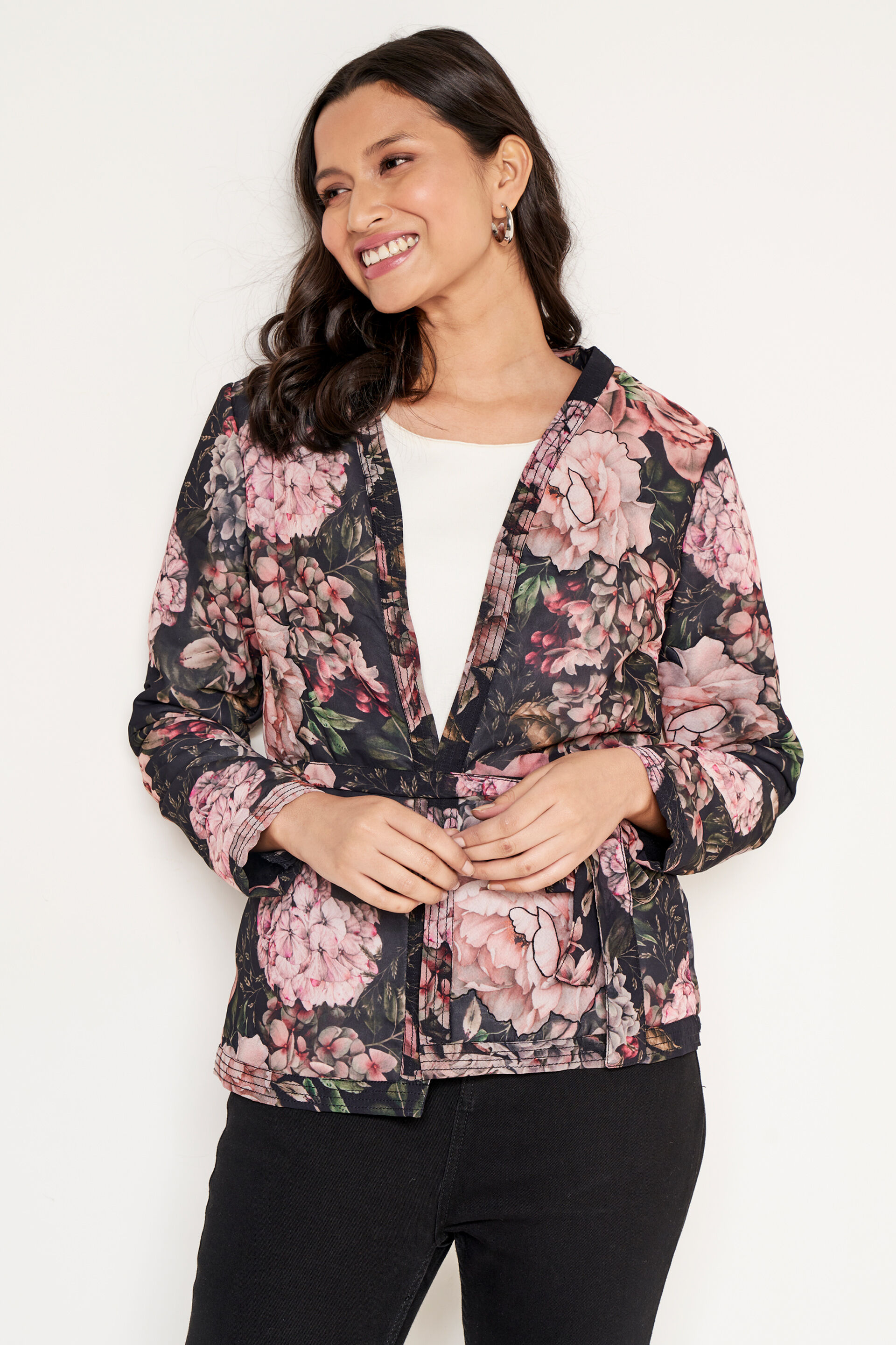 Multi coloured jacket womens online