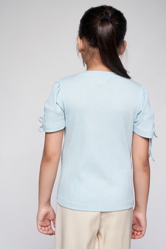 3 - Powder Blue Solid Straight Top, image 3