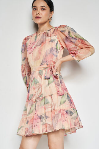 Rose Quartz Trapeze Dress, Pink, image 1