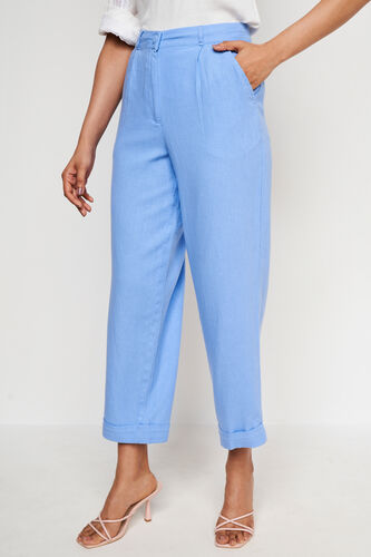 Blue Solid Straight Bottom, Blue, image 1