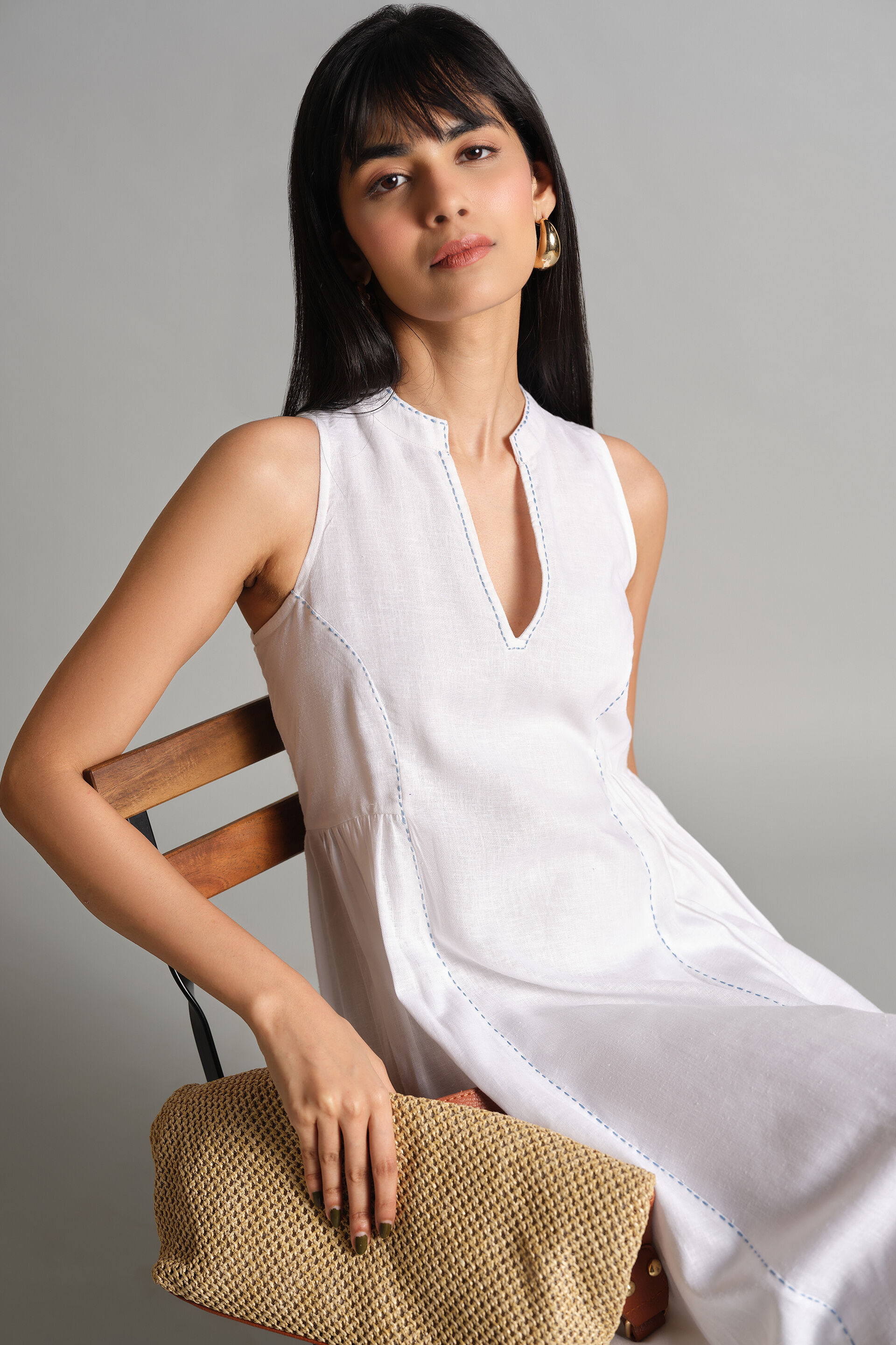 Breezy White Dress, White, image 6