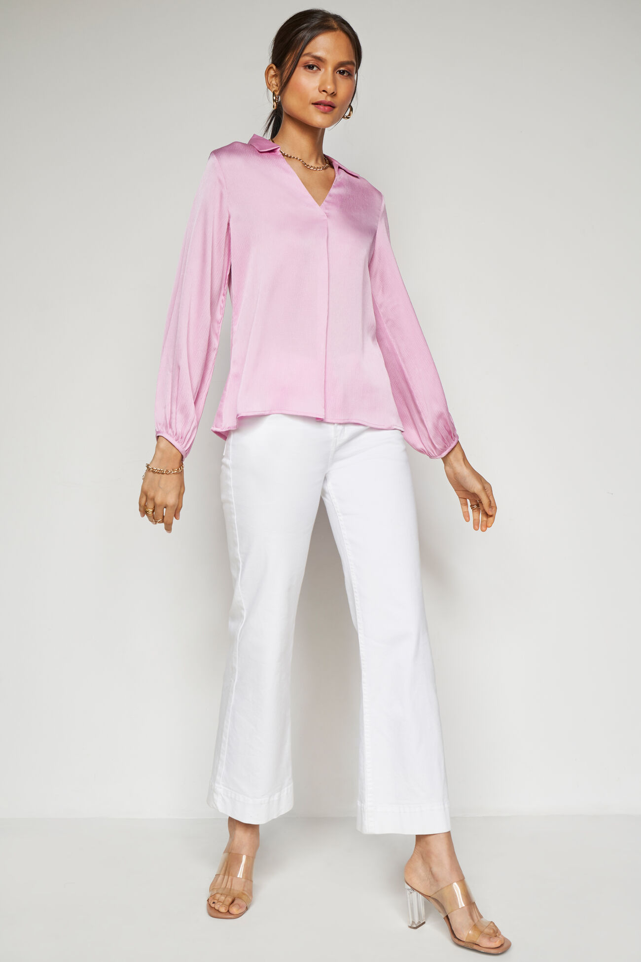 Sloane Solid Top, Pink, image 2