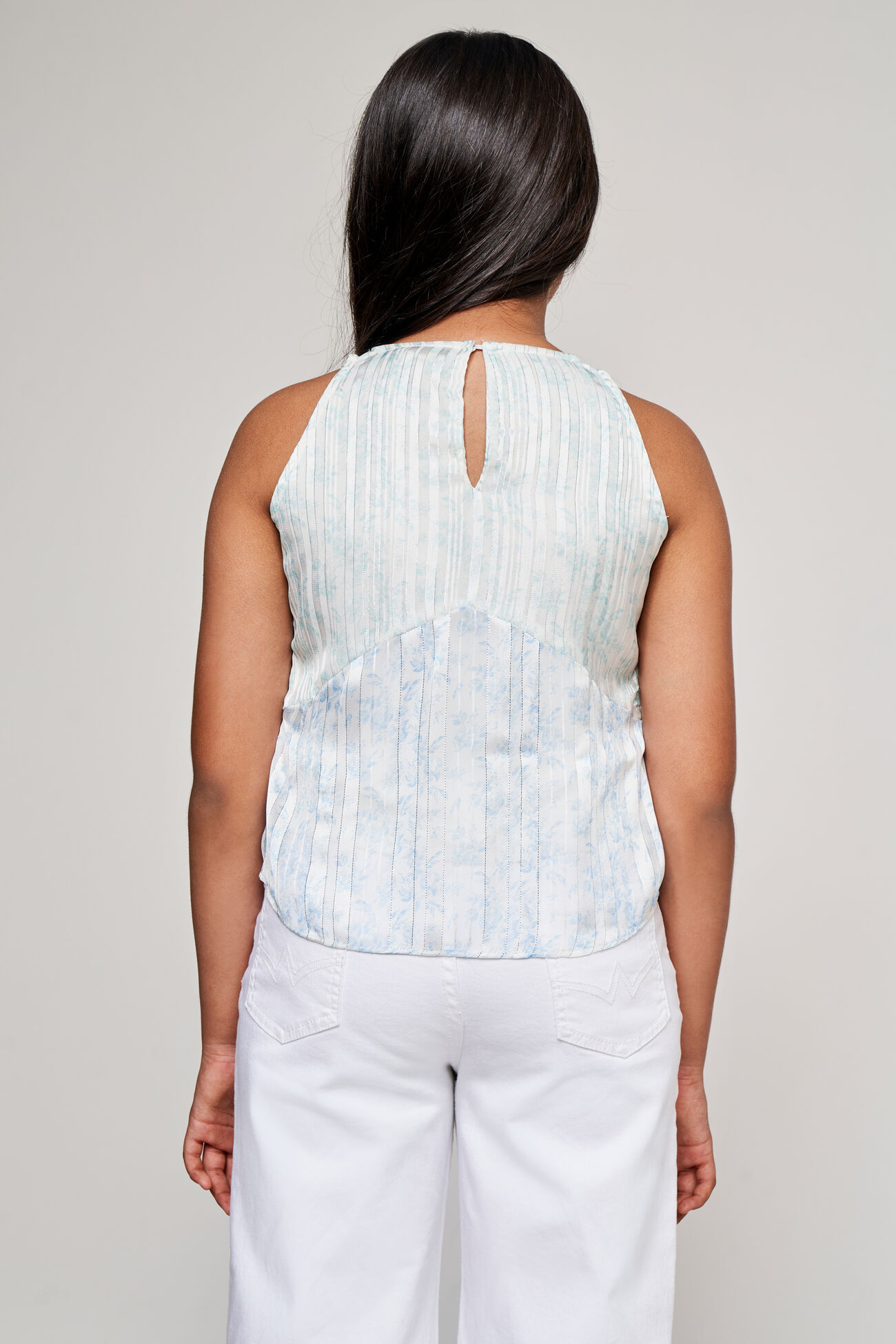 Multi Color Self Design Straight Top, Multi Color, image 3