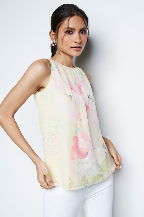 Sunny Side Up Floral Top, Yellow, image 3
