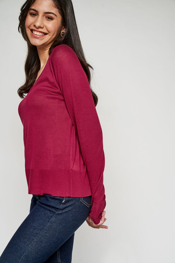 Solid Straight Top, Red, image 3