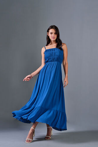 Cobalt Skies Viscose Maxi Dress, Navy Blue, image 3