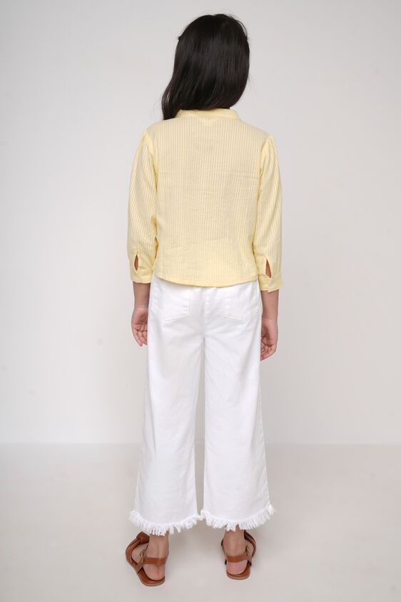 Yellow Stripes Straight Top, Yellow, image 4