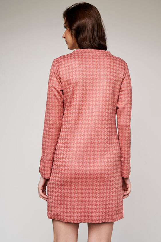 Pink Abstract Straight Dress, Pink, image 7