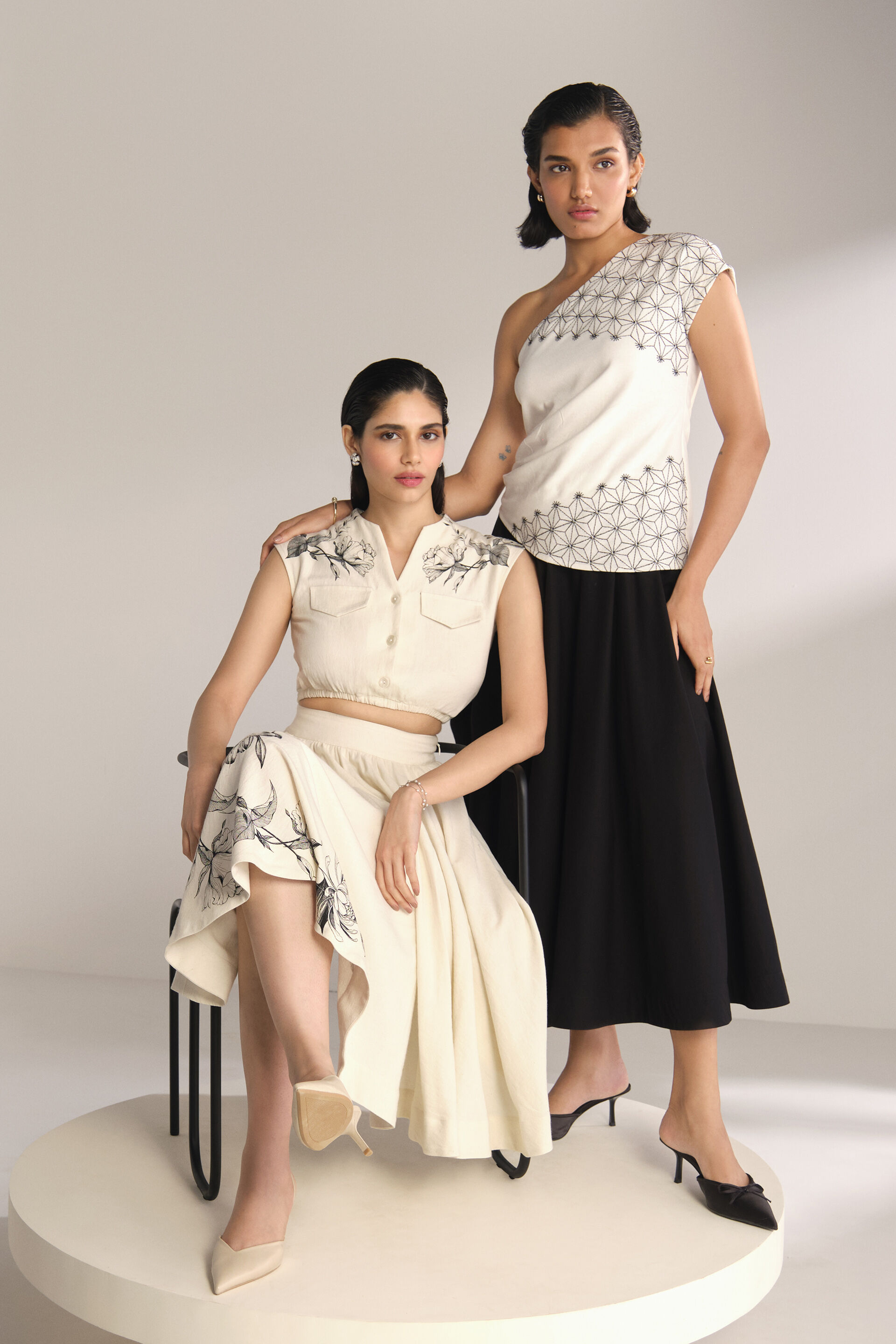 Jolanta Skirt Set, White, image 6