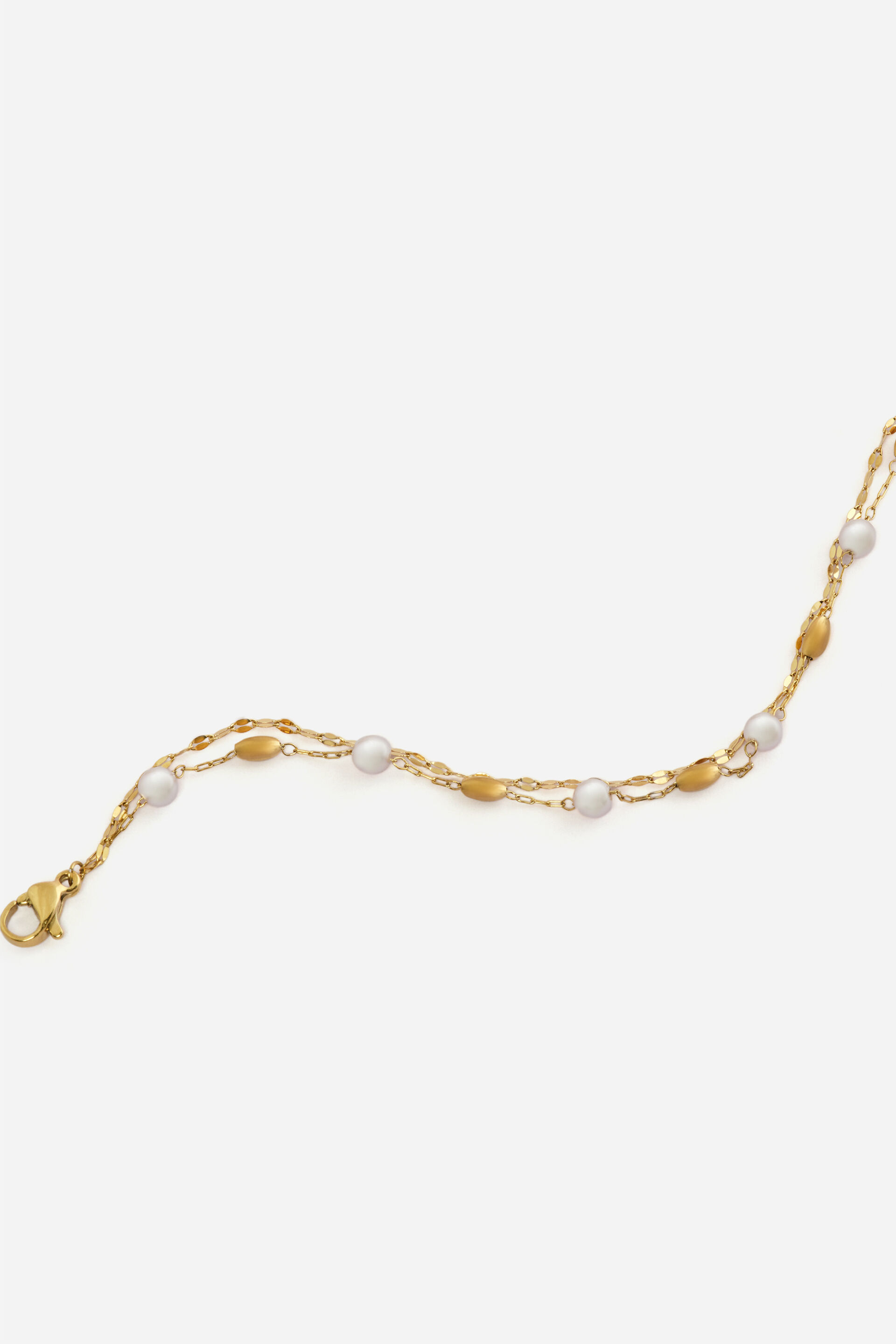 Round Pearl Charm Bracelet, , image 2