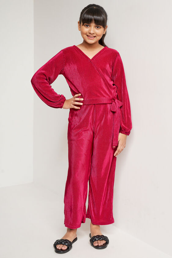 Wine Solid Straight Suit, Wine, image 1