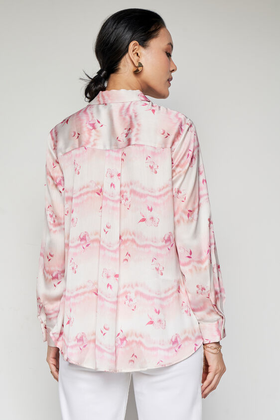 Rosy Shirt Style Top, Cream, image 4