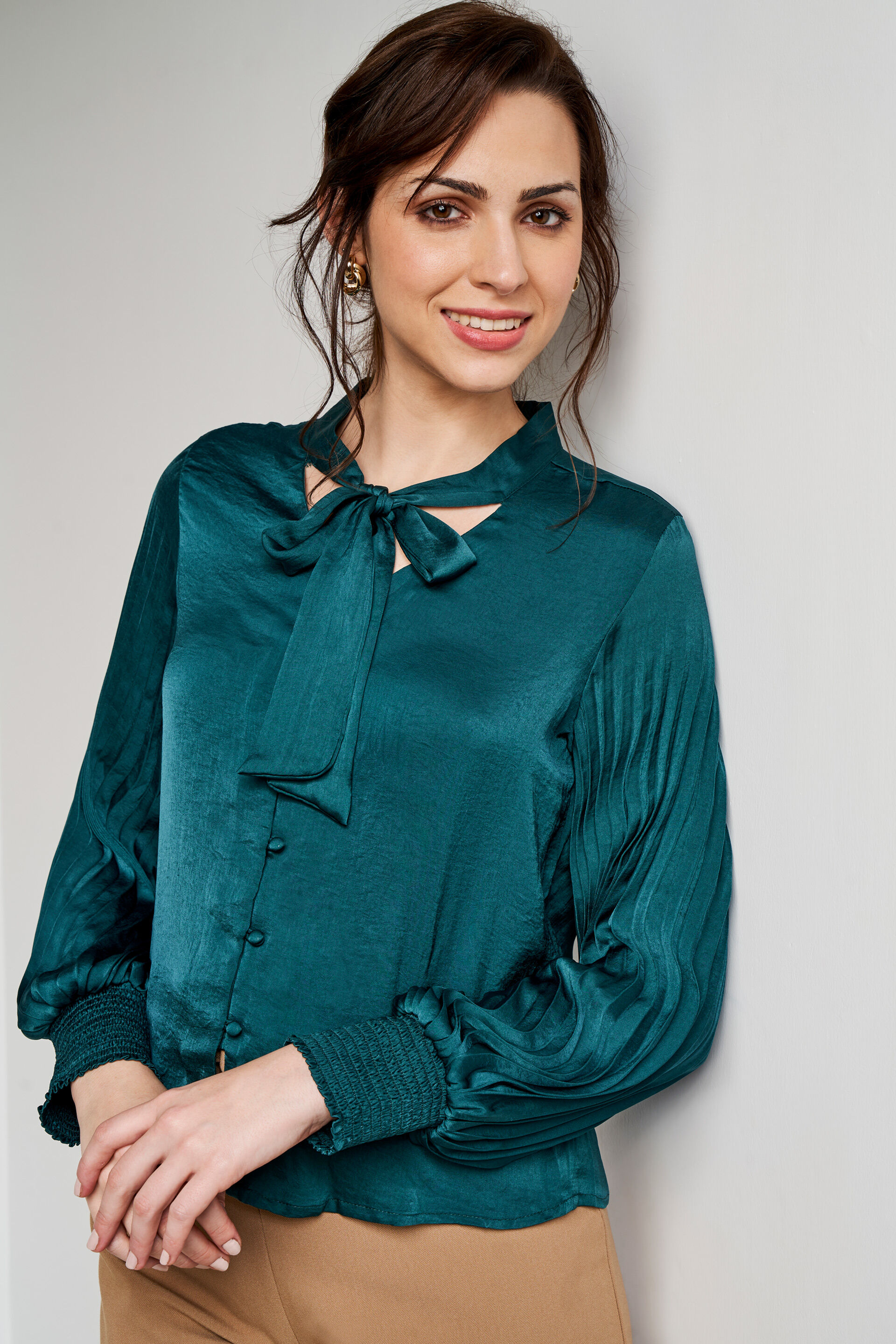 Green Solid Straight Top, Green, image 4