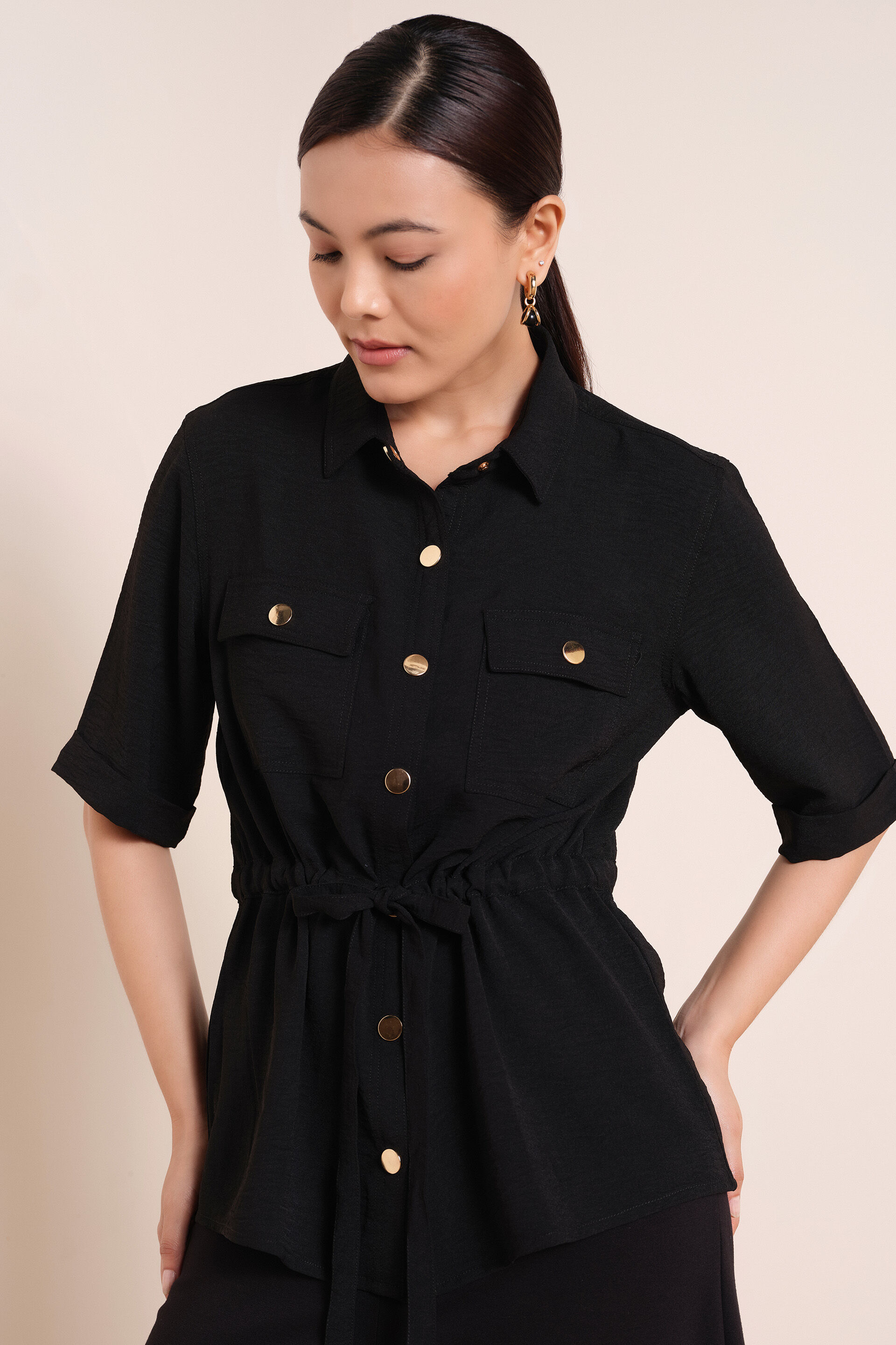 Elin Black Shirt