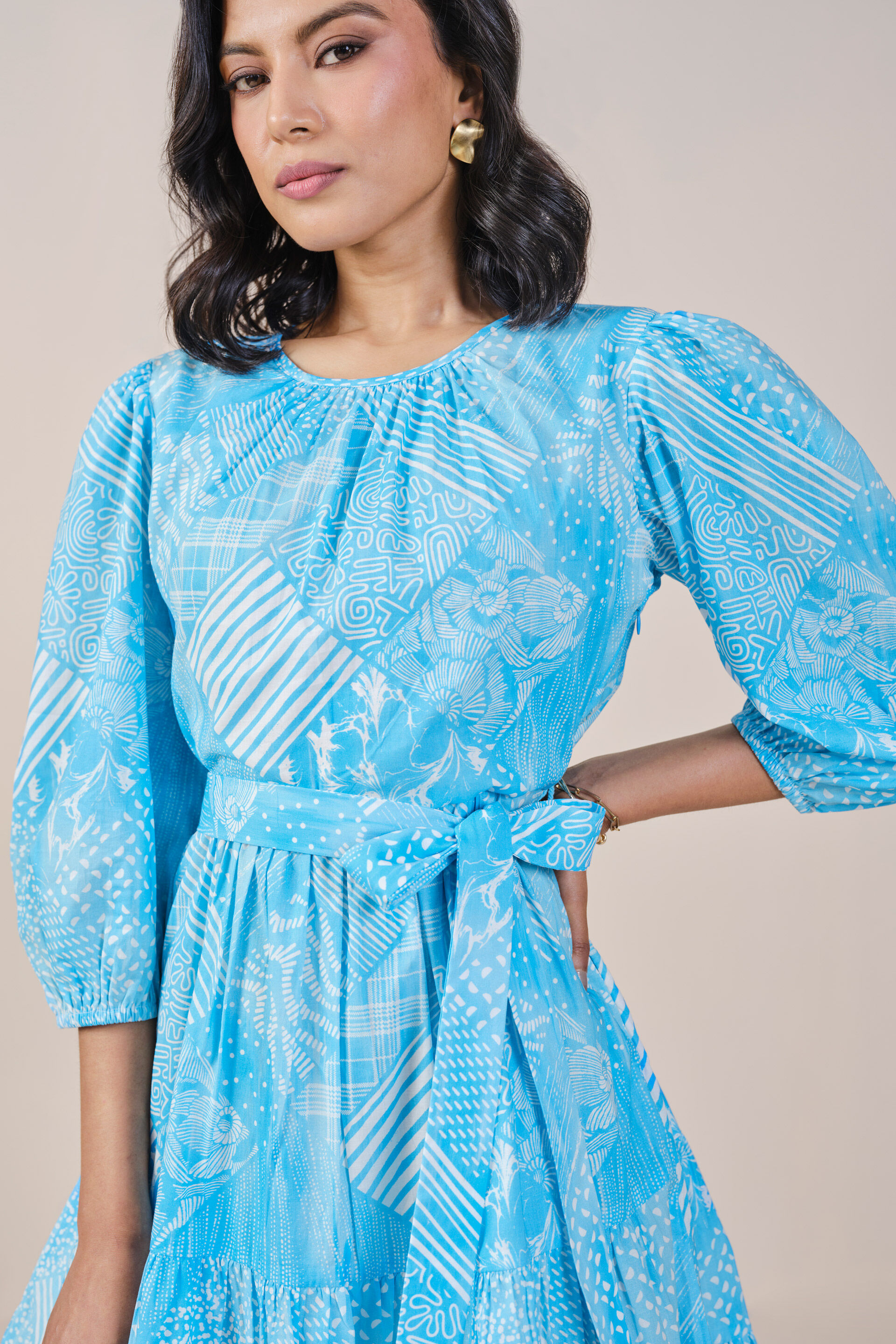 Azure Play Dress, Blue, image 6