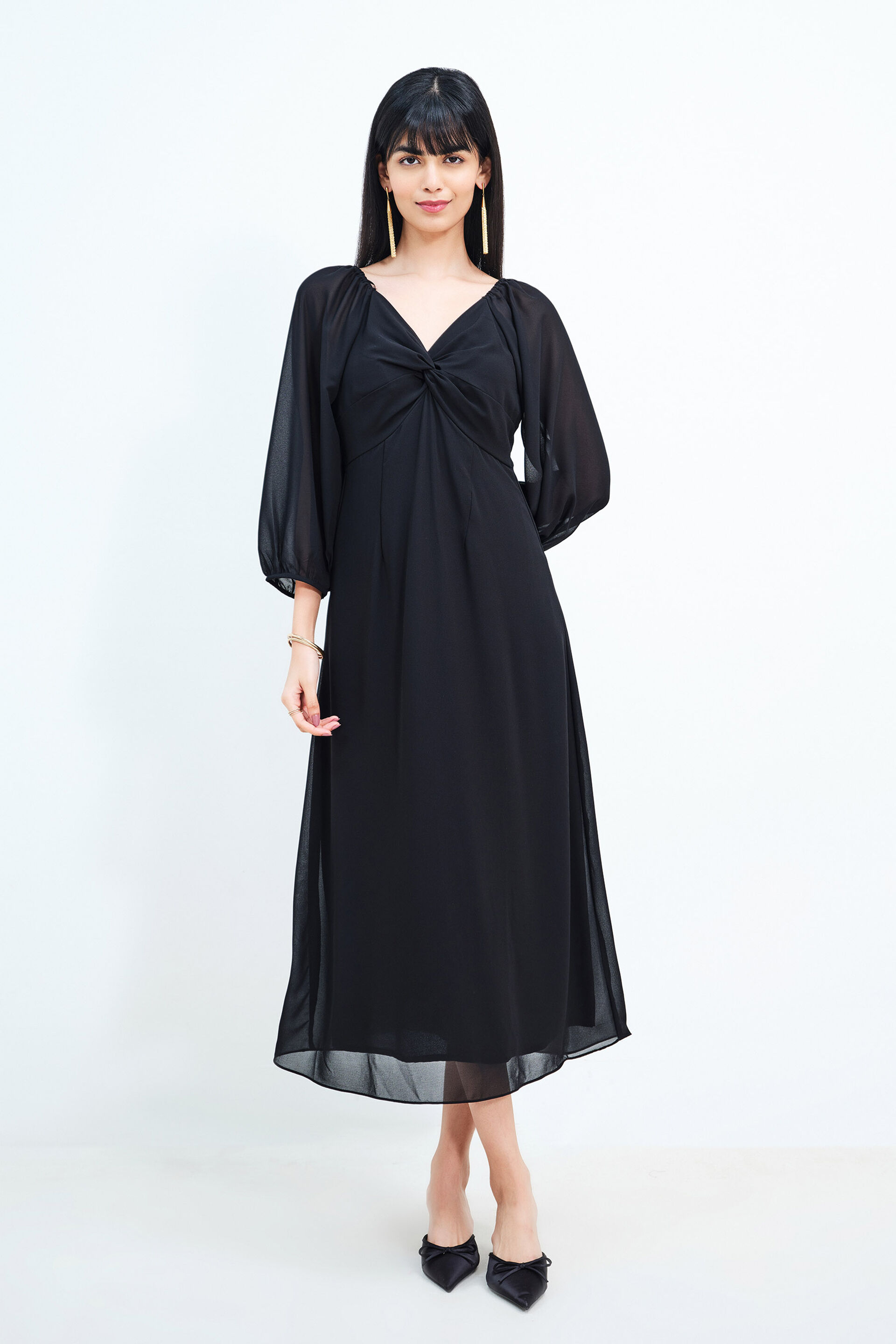 Charm Affair Dress, Black, image 1