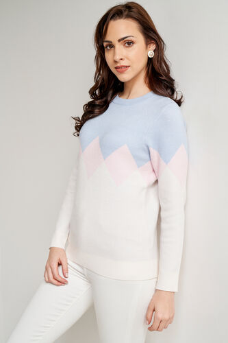 Multi Color Color Blocked Winter Top, Multi Color, image 4