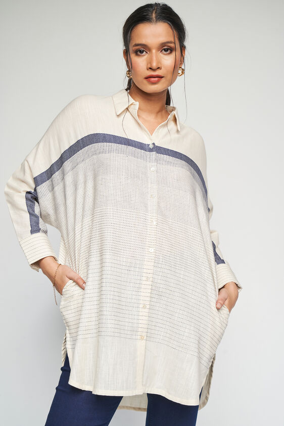 Coastal Calm Top, Cream, image 1