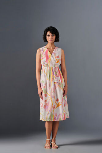 Pastel Swirls Cotton Dress, Multi Color, image 2