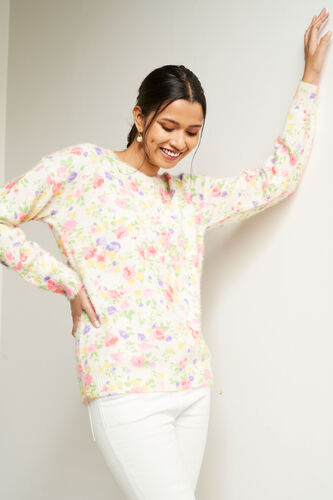 Multi Color Floral Straight Top, Multi Color, image 4